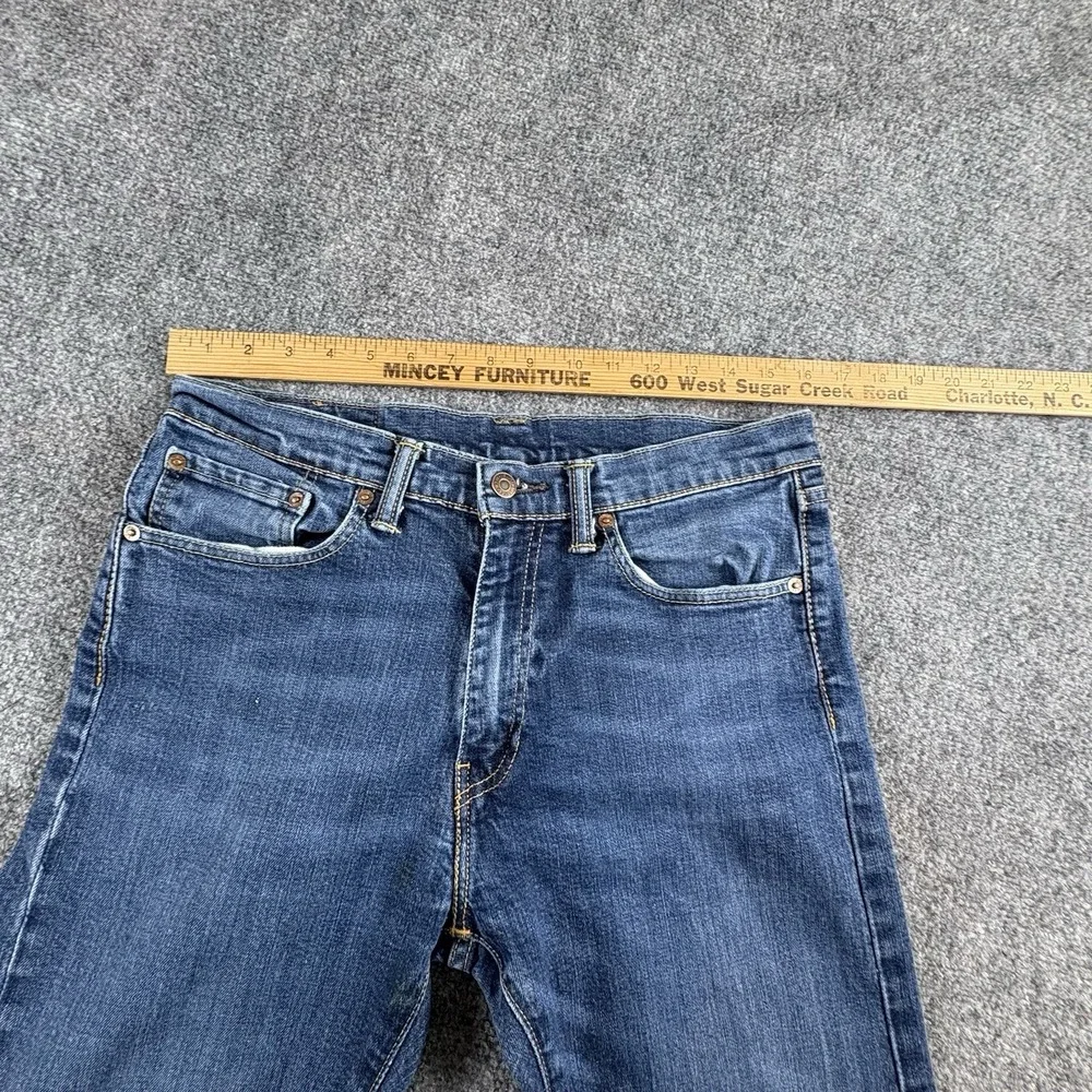 Levi's 505 Jeans Men 32x28.5 Blue‎ Straight Distressed Faded Streetwear Workwear